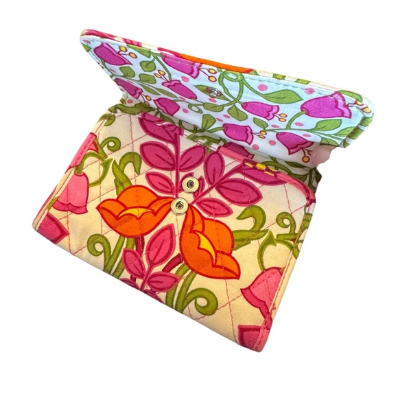 Vera Bradley Brightly Tulip Patterned Wallet - Picture 4 of 10